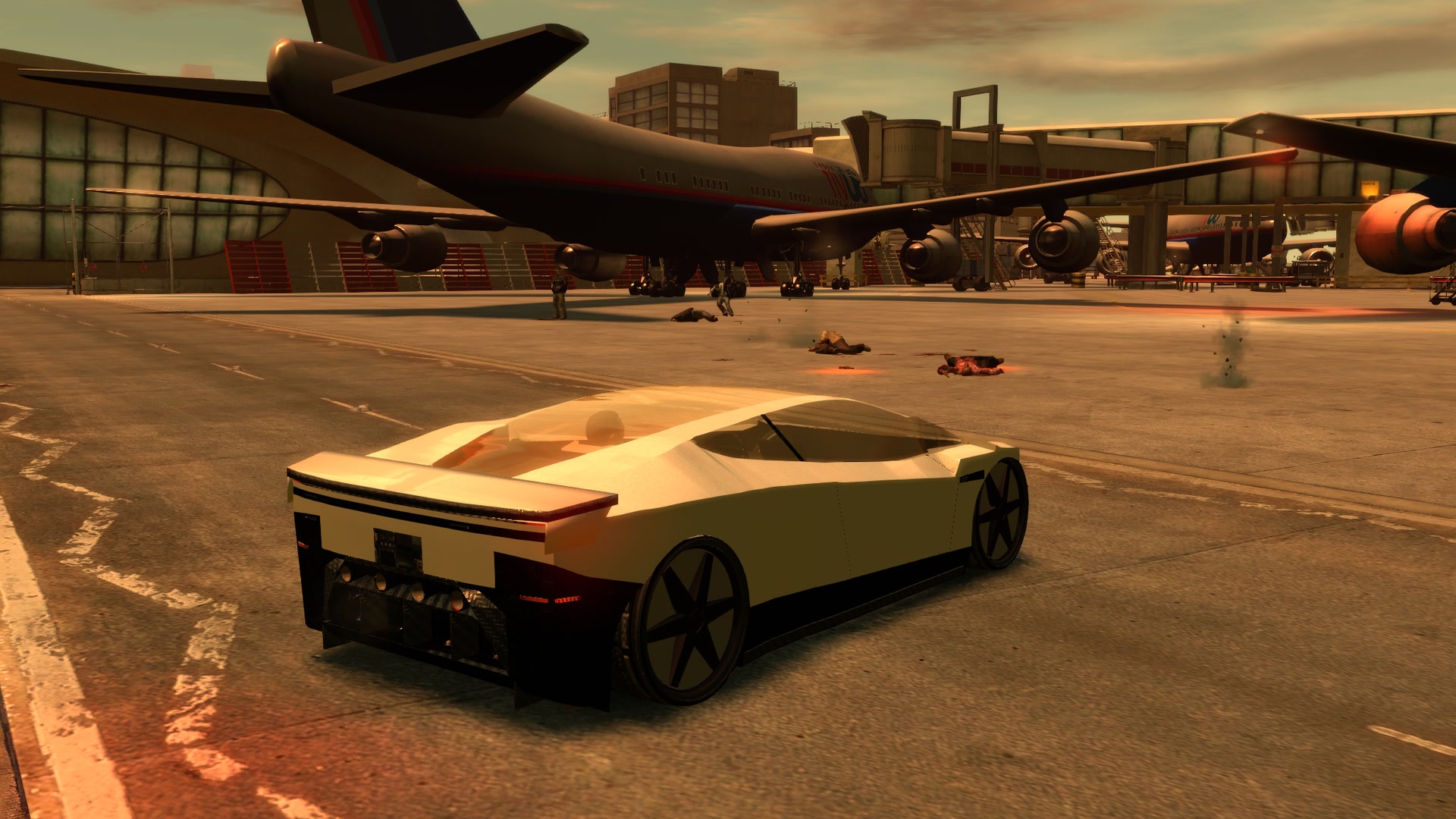 Golden hour on the apron