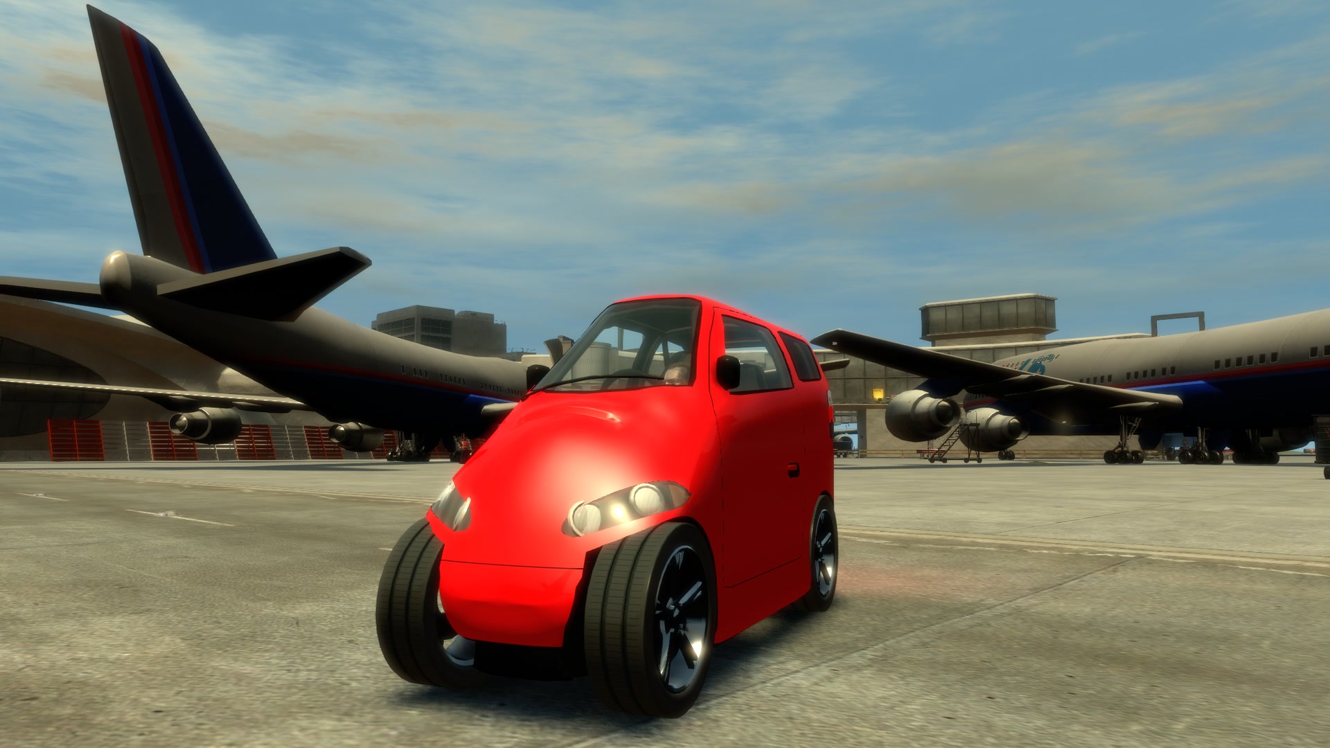 Low front view